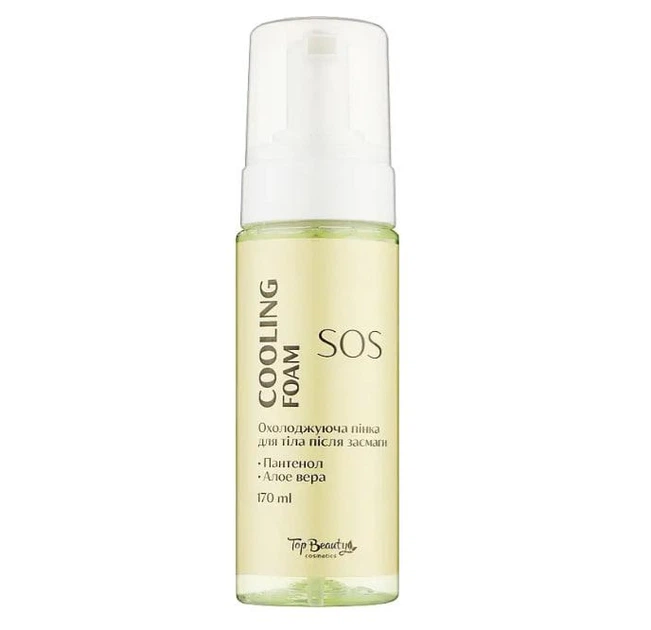 Охолоджуюча пінка для тіла після засмаги Top Beauty Cooling Foam SOS 170 мл - изображение 2