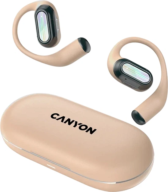 Навушники Canyon OnFlow 12 OWS ENC Beige (CNS-TWS12BE) - Фото 1 Навушники Canyon OnFlow 12 OWS ENC Beige (CNS-TWS12BE) - зображення 1