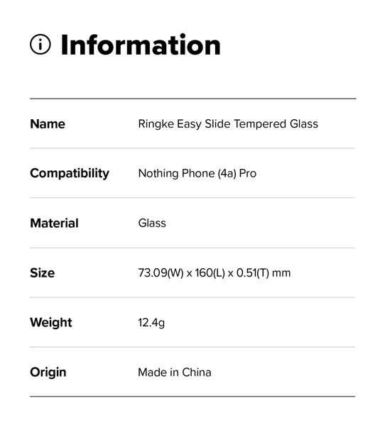 Защитное стекло Ringke Easy Slide Tempered Glass 2-Pack для Nothing Phone (4a) Pro Clear (G4as1290) - Фото 15 Защитное стекло Ringke Easy Slide Tempered Glass 2-Pack для Nothing Phone (4a) Pro Clear (G4as1290) - изображение 15