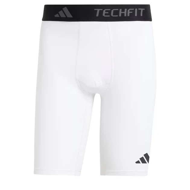 Чоловічі компресійні тренувальні шорти adidas TECHFIT Білі-L - Фото 4 Чоловічі компресійні тренувальні шорти adidas TECHFIT Білі-L - изображение 4
