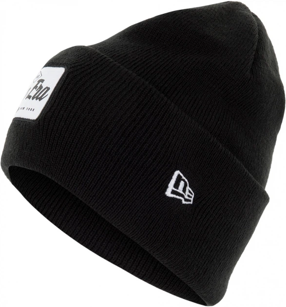 Шапка Wide Cuff Patch Knit 12033078N0H-BLK New Era o/s (Б/р) Чорний 12033078N0H-BLK 1SIZE - Фото 1 Шапка Wide Cuff Patch Knit 12033078N0H-BLK New Era o/s (Б/р) Чорний 12033078N0H-BLK 1SIZE - изображение 1