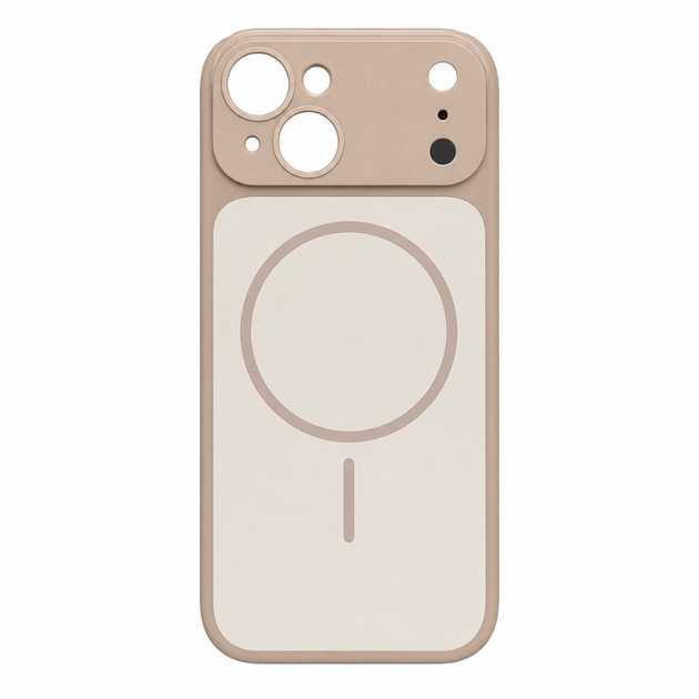 Чохол Premium для смартфона Silicone Creative Variation Case MAG COVER Apple iPhone 15 3,Gold of the desert (MagCOViP15-3) - изображение 2
