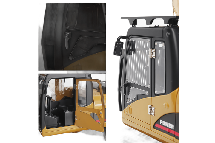 Радіокерований екскаватор Huina 1:10 Metal 22CH 2.4GHz з металевим ковшем, світлом і звуком - Фото 3 Радіокерований екскаватор Huina 1:10 Metal 22CH 2.4GHz з металевим ковшем, світлом і звуком - зображення 3