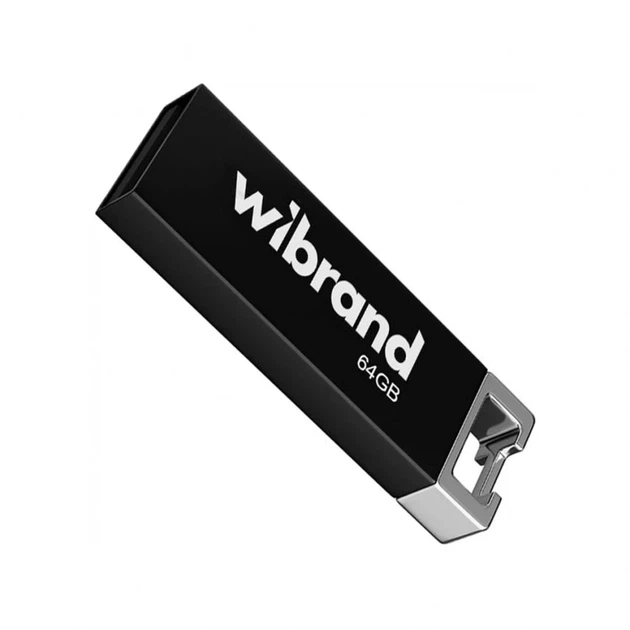 Флеш-память USB 64GB Wibrand Chameleon USB 2.0 металл черный - Фото 1 Флеш-память USB 64GB Wibrand Chameleon USB 2.0 металл черный - изображение 1