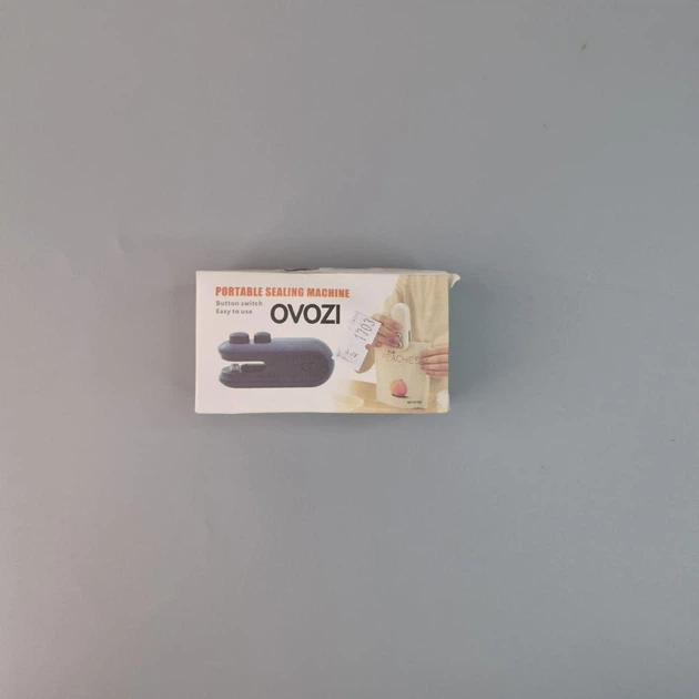 Ручной запайщик упаковщик пакетов 2 в 1, с резаком, USB зарядка, термо упаковка, портативный, с магнитом, индикатор заряда, синий. - изображение 6