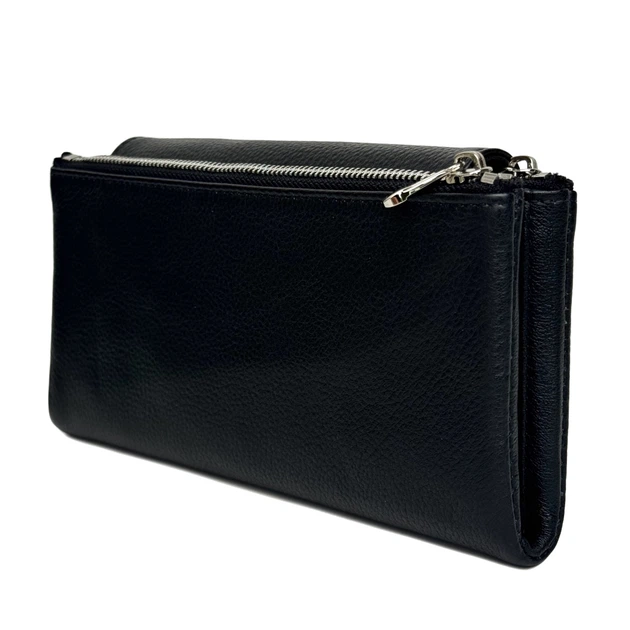 Гаманець жіночий натуральна шкіра Genuine Leather чорний G8832 black - изображение 4