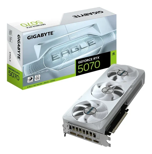 Відеокарта Gigabyte GeForce RTX 5070 EAGLE ICE SFF OC (GV-N5070EAGLEOC ICE-12GD) - Фото 1 Відеокарта Gigabyte GeForce RTX 5070 EAGLE ICE SFF OC (GV-N5070EAGLEOC ICE-12GD) - зображення 1