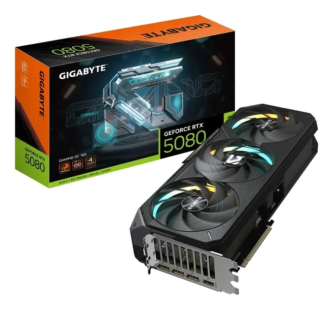 Відеокарта Gigabyte GeForce RTX 5080 GAMING OC (GV-N5080GAMING OC-16GD) - Фото 1 Відеокарта Gigabyte GeForce RTX 5080 GAMING OC (GV-N5080GAMING OC-16GD) - зображення 1