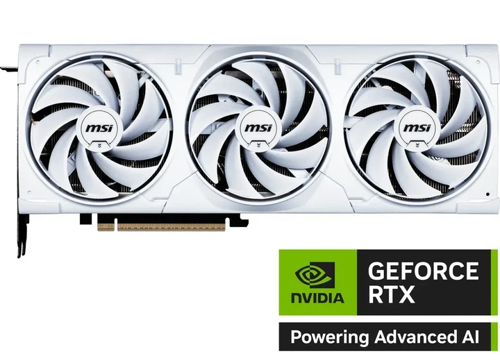 Видеокарта MSI GeForce RTX 5080 VENTUS 3X OC WHITE (RTX 5080 16G VENTUS 3X OC WHITE) - Фото 3 Видеокарта MSI GeForce RTX 5080 VENTUS 3X OC WHITE (RTX 5080 16G VENTUS 3X OC WHITE) - изображение 3