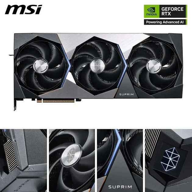 Видеокарта MSI GeForce RTX 5090 32G SUPRIM SOC (912-V530-012, G5090-32SPS) - изображение 2