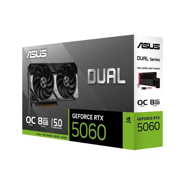 Видеокарта Asus Dual GeForce RTX 5060 OC (DUAL-RTX5060-O8G) - Фото 15 Видеокарта Asus Dual GeForce RTX 5060 OC (DUAL-RTX5060-O8G) - изображение 15
