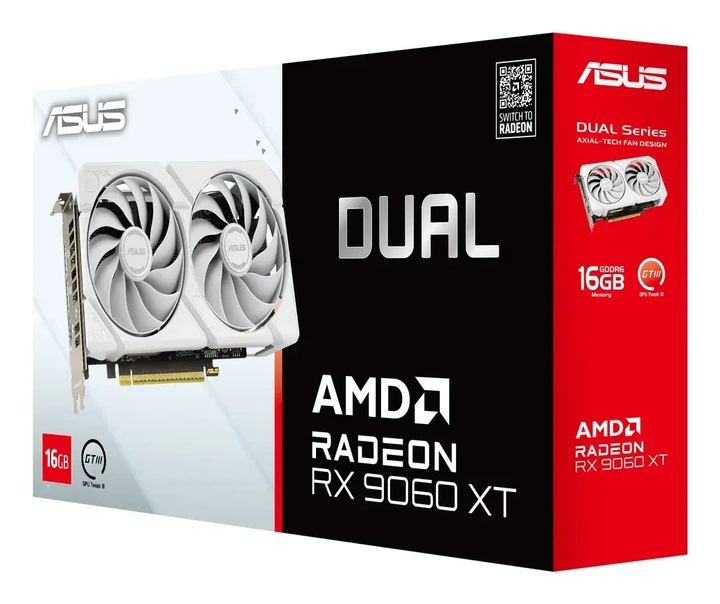 Видеокарта ASUS DUAL-RX9060XT-16G-WHITE (90YV0LG3-M0NA00) - изображение 16