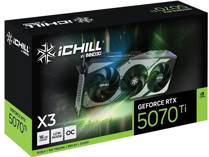 Видеокарта Inno3D GeForce RTX 5070 Ti iCHILL X3 (C507T3-16D7X-176069H) - изображение 5