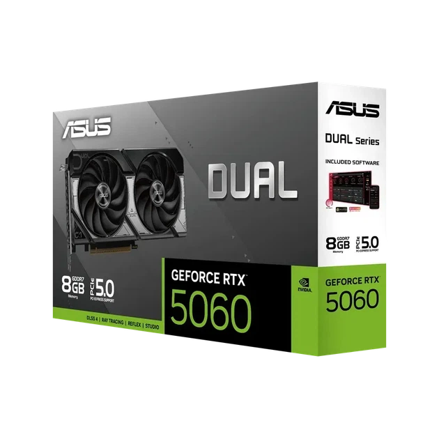Видеокарта Asus Dual GeForce RTX 5060 (DUAL-RTX5060-8G) - Фото 8 Видеокарта Asus Dual GeForce RTX 5060 (DUAL-RTX5060-8G) - изображение 8