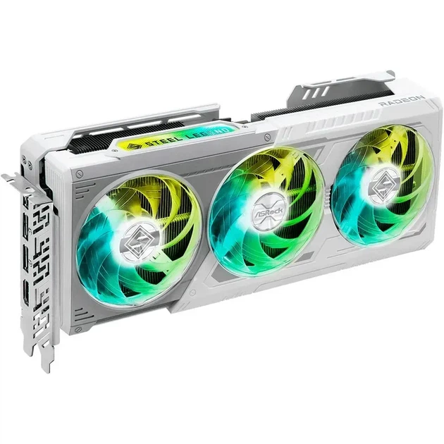 Видеокарта ASRock Radeon RX 9070 XT Steel Legend (RX9070XT SL 16G) - изображение 3