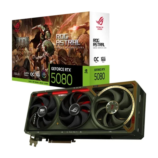 Видеокарта Asus ROG Astral GeForce RTX 5080 DOOM Edition OC (ROG-ASTRAL-RTX5080-O16G-DOOM-EDITION) - изображение 9