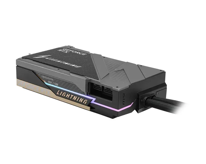 Видеокарта MSI Nvidia GeForce RTX 5090 LIGHTNING Z 32G (G5090-32LZ) - Фото 4 Видеокарта MSI Nvidia GeForce RTX 5090 LIGHTNING Z 32G (G5090-32LZ) - изображение 4
