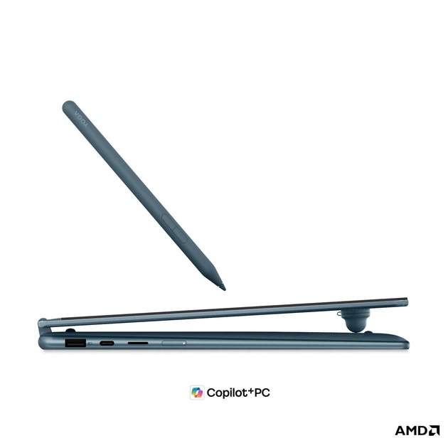 Ноутбук Lenovo Yoga 7 2-в-1 14AGP11 (83TD0085RM), AMD Ryzen AI 7 445 / 14" / OLED / Touch / RAM 24 ГБ LPDDR5X / SSD 1 ТБ / AMD Radeon 840M / Без ОС / Бірюзовий - изображение 14