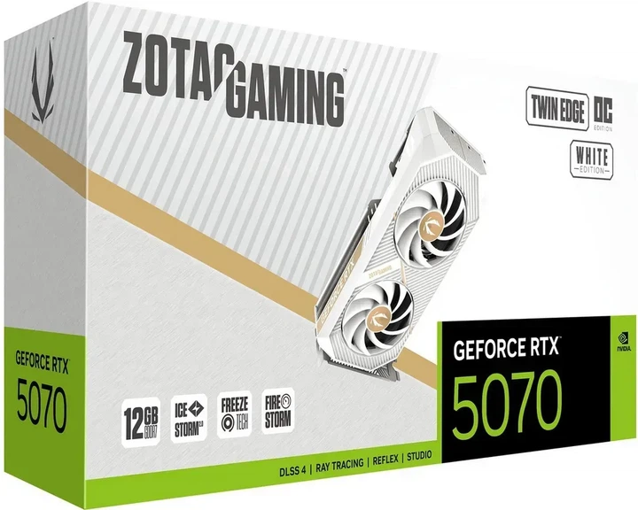 Видеокарта Zotac GeForce RTX 5070 GAMING Twin Edge OC White (ZT-B50700Q-10P) - изображение 7