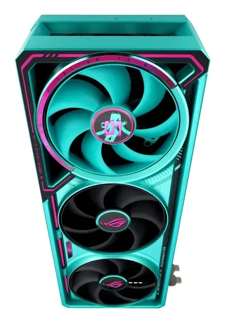 Видеокарта Asus ROG Astral GeForce RTX 5080 HATSUNE MIKU Edition OC (ROG-ASTRAL-RTX5080-O16G-HATSUNE-MIKU-EDITION) - Фото 18 Видеокарта Asus ROG Astral GeForce RTX 5080 HATSUNE MIKU Edition OC (ROG-ASTRAL-RTX5080-O16G-HATSUNE-MIKU-EDITION) - изображение 18
