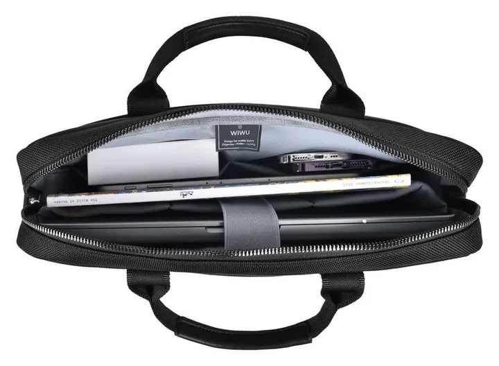 Сумка WIWU 14" Hali Laptop Bag Black (KOS_6976195091748) - изображение 8
