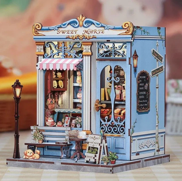 Бук Нук Кондитерська Марі 3D Інтер'єрний конструктор Book Nook Sweet Marie CWGC-207 - изображение 4