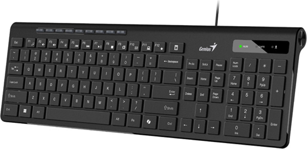 Klawiatura Genius SlimStar 230 II Copilot Black (31310048407) - obraz 2