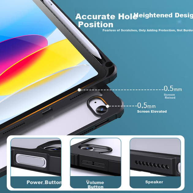 Чехол для планшета Apple iPad 11" 2025/10.9" 2022 Black - Фото 5 Чехол для планшета Apple iPad 11" 2025/10.9" 2022 Black - изображение 5