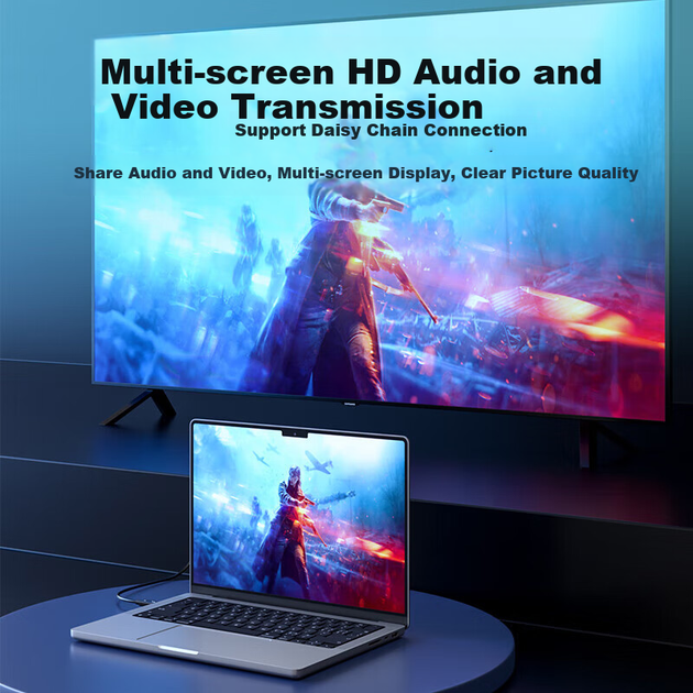 Кабель Acasis Thunderbolt 4 Thunderbolt - Thunderbolt 120 Гбит/с 16K 240 Вт 1 м (CA0501) - изображение 3