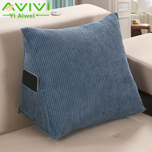 Подушка AVIVI трикутна декоративна для попереку, кукурудзяно-синя - Фото 4 Подушка AVIVI трикутна декоративна для попереку, кукурудзяно-синя - зображення 4