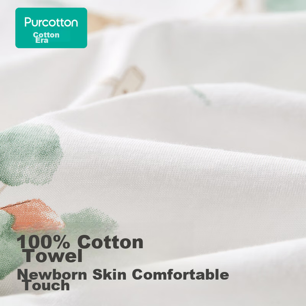 Пеленка-одеяло PurCotton для новорожденных, хлопковая, модель Tonghuashu, 90x90 см - изображение 5