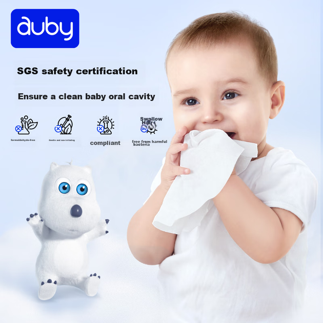 Auby Baby м'які бавовняні серветки, рушники для обличчя, потовщені для вологого та сухого використання, одноразові очищувальні серветки для обличчя для немовлят, 80 аркушів в упаковці, 6 упаковок - Фото 6 Auby Baby м'які бавовняні серветки, рушники для обличчя, потовщені для вологого та сухого використання, одноразові очищувальні серветки для обличчя для немовлят, 80 аркушів в упаковці, 6 упаковок - зображення 6