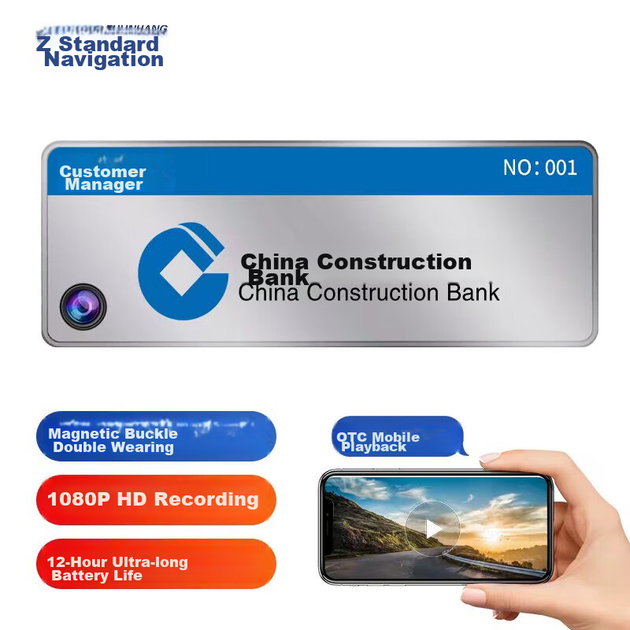 Нательный видеорегистратор Zhunhang K8 Badge, портативный, 128 ГБ, для сбора доказательств - изображение 5