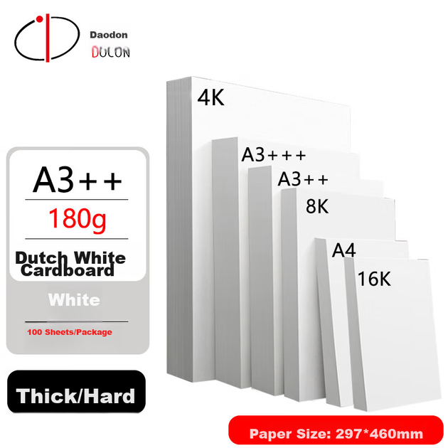Картон DOCON 180 г, формат A3++, белый, голландский, 100 листов, машинный переплет, бумага для обложек тендерных документов, бумага для рукоделия, рисования и печати. - изображение 4