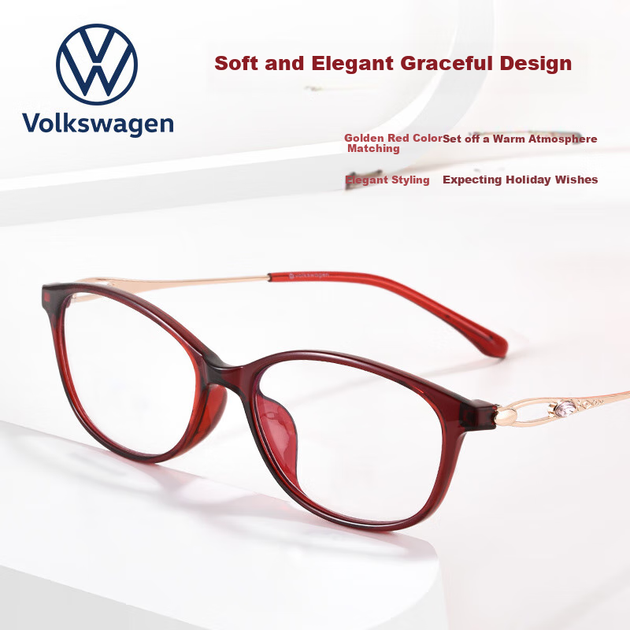 VOLKSWAGEN Німецькі, Оригінальні окуляри для читання Volkswagen для жінок, із захистом від синього світла, елегантні надлегкі окуляри високої чіткості, подарунок для мами, 602-300 - изображение 5