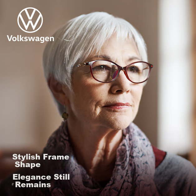 VOLKSWAGEN Німецькі, Оригінальні окуляри для читання Volkswagen для жінок, із захистом від синього світла, елегантні надлегкі окуляри високої чіткості, подарунок для мами, 602-300 - изображение 6