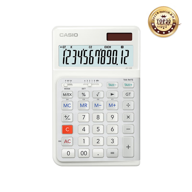 Калькулятор Casio JE-12E настольный эргономичный - изображение 4