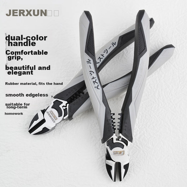 Кусачки JERXUN диагональные для зачистки/обжима проводов, 7" - изображение 7
