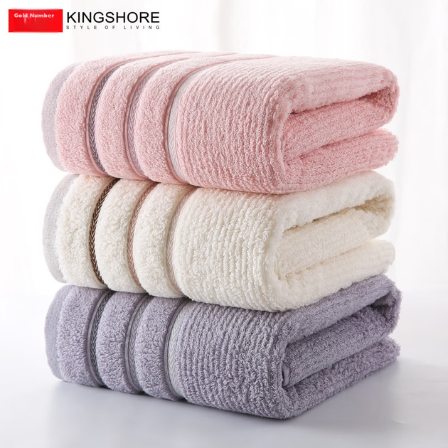 Банное полотенце KING SHORE, чистый хлопок класса А, 140х72 см, 445 г, серое - Фото 5 Банное полотенце KING SHORE, чистый хлопок класса А, 140х72 см, 445 г, серое - изображение 5