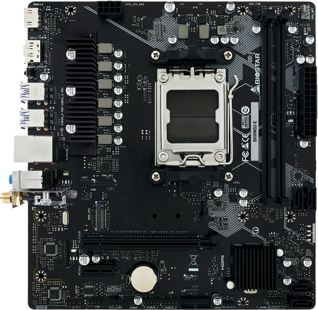 Płyta główna Biostar B650MS2-E (sAM5, AMD B650, PCI-Ex16) - Zdjęcie 1 Płyta główna Biostar B650MS2-E (sAM5, AMD B650, PCI-Ex16) - obraz 1