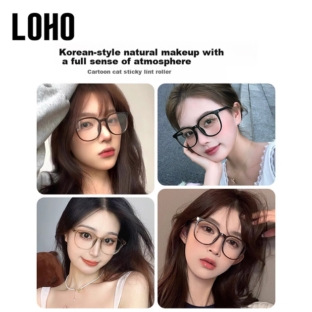 Женские ультралегкие очки LOHO, эффект сужения лица, подходят для людей с близорукостью, можно установить линзы с защитой от синего света, подходят для квадратных и круглых форм лица, линзы Zeiss. - изображение 4