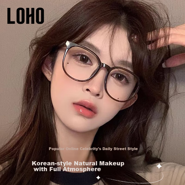 Женские ультралегкие очки LOHO, эффект сужения лица, подходят для людей с близорукостью, можно установить линзы с защитой от синего света, подходят для квадратных и круглых форм лица, линзы Zeiss. - изображение 6