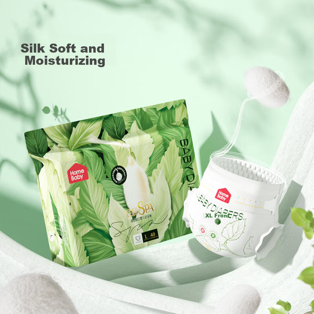 Подгузники Homebaby Silk Protein 2XL 64 шт, ультратонкие, дышащие - Фото 4 Подгузники Homebaby Silk Protein 2XL 64 шт, ультратонкие, дышащие - изображение 4