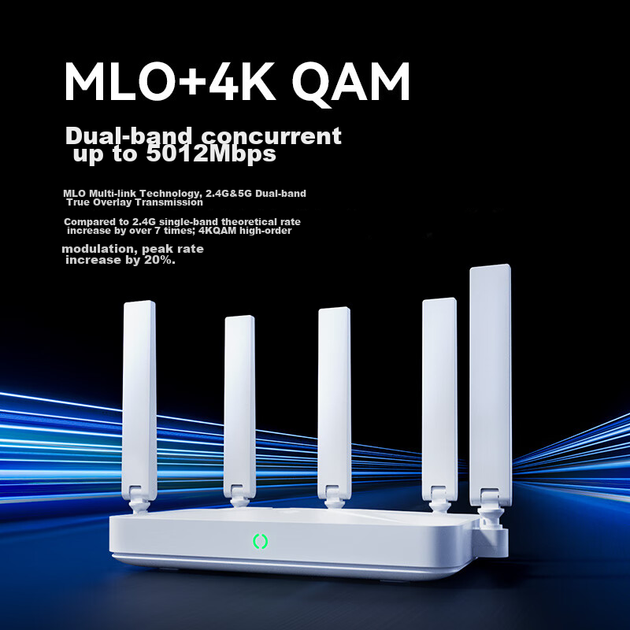 Маршрутизатор ZTE Xuntian BE5100 WiFi 7/5000 Mbps - изображение 6