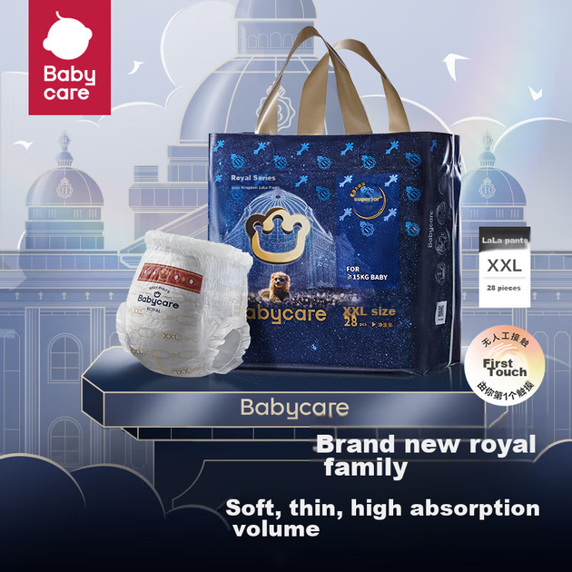Подгузники-трусики Babycare Royal Lion Kingdom XXL 28шт >15кг абсорбирующие сухие - изображение 4