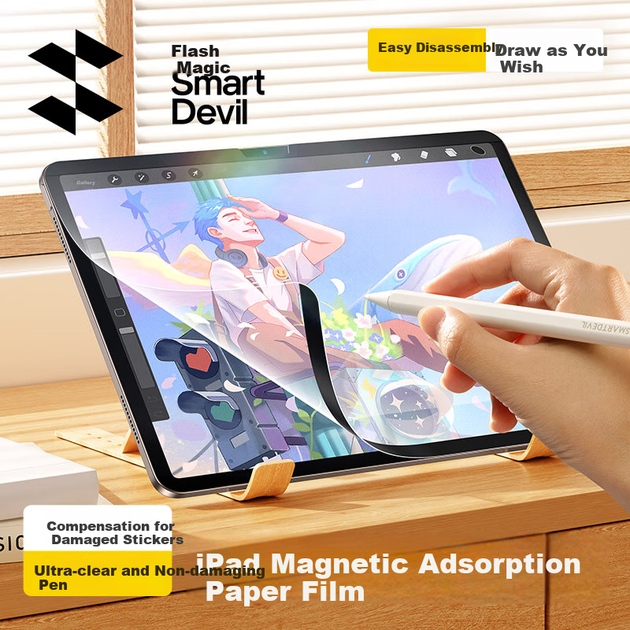 Плівка Shanmo Magnetic Paper-Like для iPad Pro 11/Air5/4, знімна - зображення 4