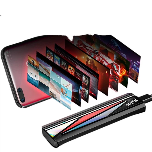 SSD диск Netac ZX20L 256GB Type-C External Black - изображение 3