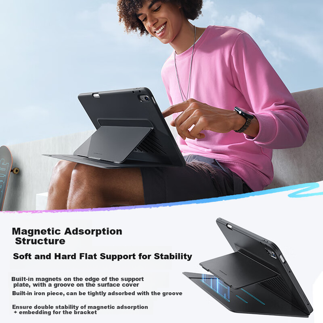 Чехол для планшета Apple iPad 11" 2025 (A16)/10.9" 2022 ESR Black - изображение 5