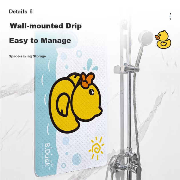 Dajiang, Little Yellow Duck, фирменный противоскользящий коврик для ванной комнаты, детская душевая, противоударный коврик для ванной, 40x70 см. - изображение 6
