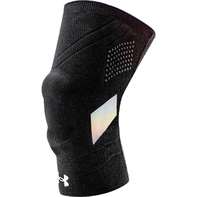 Наколенник Under Armour спортивный компрессионный, с поддержкой надколенника, черный, размер XL - изображение 3